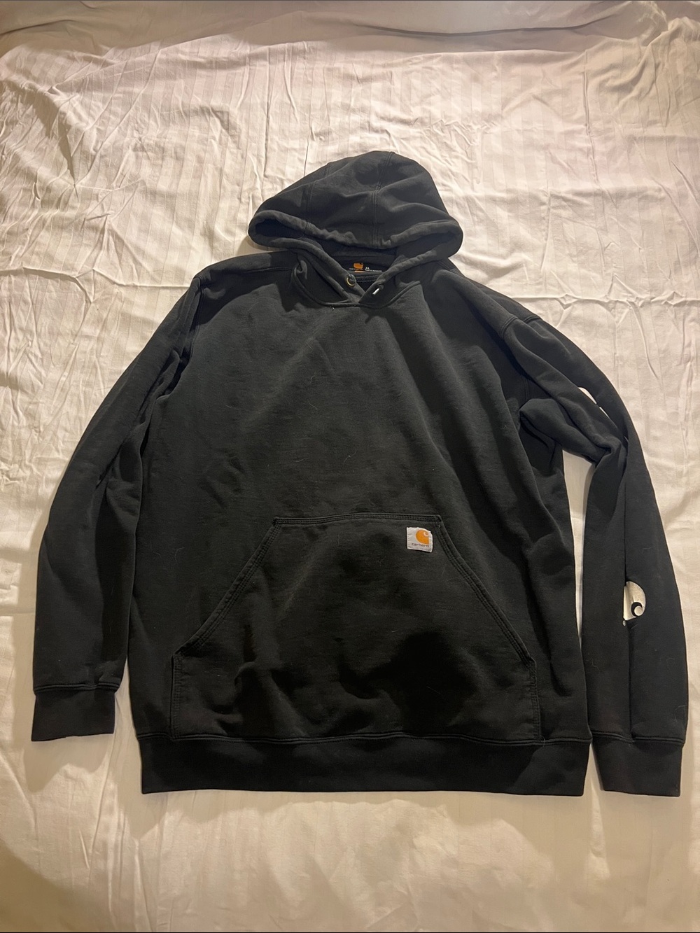 Carhartt Black Hooded Workwear Pullover Sweatshirt